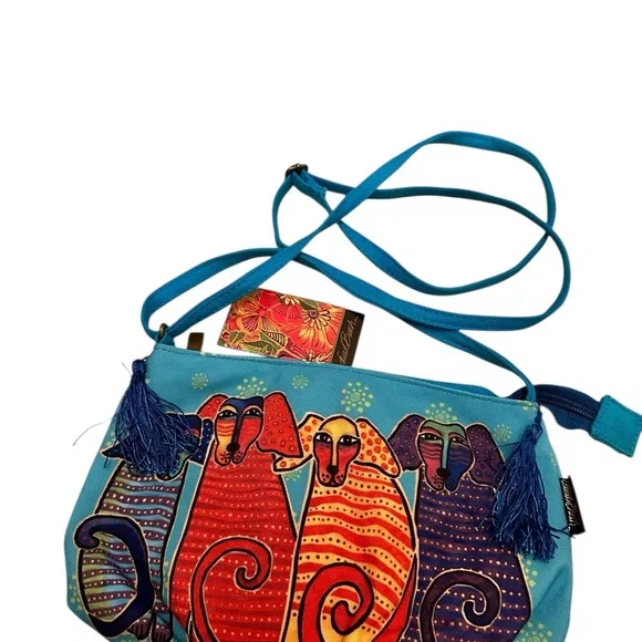 Laurel Burch Reigning Cats and Dogs Purse NWT - Picture 4 of 4